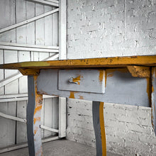 Load image into Gallery viewer, Antique Campesino Painted Pine Side Table