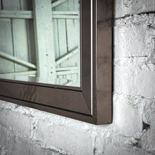 Load image into Gallery viewer, Modern Brushed Metal Framed Mirror