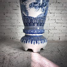 Load image into Gallery viewer, Monumental Chinese Export Blue & White Porcelain Floor Vase