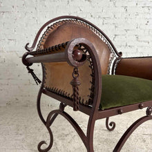 Load image into Gallery viewer, Spanish Colonial Iron Frame Armchair