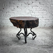 Load image into Gallery viewer, Live Edge Patina Hardwood Side Table