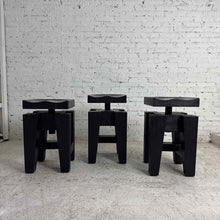 Load image into Gallery viewer, Set of Three Solid Wood Adjustable Bar Stools