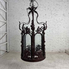 Load image into Gallery viewer, Large Spanish Revival Iron Lantern Light