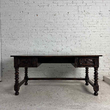 Load image into Gallery viewer, Spanish Revival Carved Wood Writing Desk
