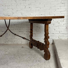 Load image into Gallery viewer, Spanish Colonial Style Wood & Iron Dining Table