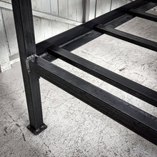 Load image into Gallery viewer, Industrial King Black Metal Bed