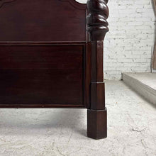 Load image into Gallery viewer, Four Poster Spanish Revival Super Queen Wood Bed