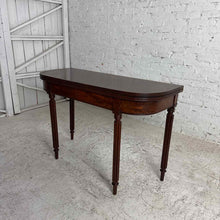 Load image into Gallery viewer, Sheraton Revival Style Mahogany Console and Card Table