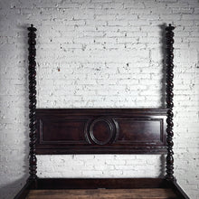 Load image into Gallery viewer, Four Poster Victorian Style Queen Wood Bed Frame