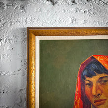 Load image into Gallery viewer, Mid Century Marco Ernesto Portrait Modernist Oil Canvas Painting