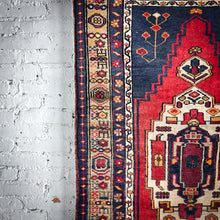 Load image into Gallery viewer, Mid Century Qashqai Small Area Oriental Knotted Rug