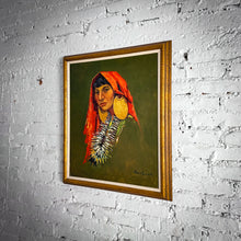 Load image into Gallery viewer, Mid Century Marco Ernesto Portrait Modernist Oil Canvas Painting