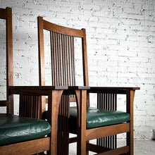 Load image into Gallery viewer, Set of 2 Vintage Stickley Mission Cherry Armchair