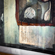 Load image into Gallery viewer, 2000 Mary Zarbano Expressionist Collage Painting