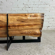 Load image into Gallery viewer, Live Edge Slab Pine Cocktail Table
