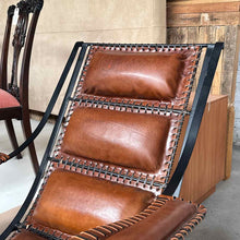 Load image into Gallery viewer, Mexican Rocking Leather & Iron Accent Chair