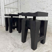 Load image into Gallery viewer, Set of Three Solid Wood Adjustable Bar Stools