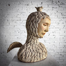 Load image into Gallery viewer, Kina Crow Whimsical Stoneware Sculpture
