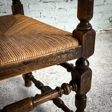 Load image into Gallery viewer, Antique Western Rush Hardwood Armchair