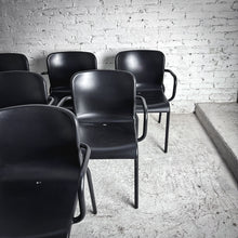 Load image into Gallery viewer, Set of 6 Colos MOMO 2 Black Polypropylene Garden Chair