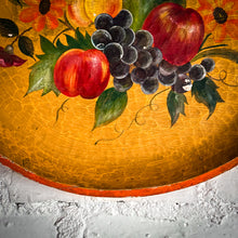 Load image into Gallery viewer, Folk Art Painted Wood Plate Wall Decor