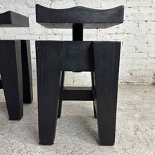 Load image into Gallery viewer, Set of Three Solid Wood Adjustable Bar Stools