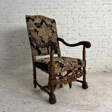 Load image into Gallery viewer, Renaissance Revival Carved Wood Armchair