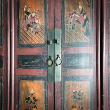 Load image into Gallery viewer, Chinoiserie Painted Storage Cabinet