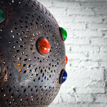 Load image into Gallery viewer, Moroccan Aged Brass Pendant Light