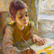 Load image into Gallery viewer, 1987 Oil on Canvas Painting by Galina Vasilyevna Pshenitsyna