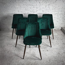 Load image into Gallery viewer, Set of 6 Homylin Scandinavian Style Velvet Metal Dining Chair