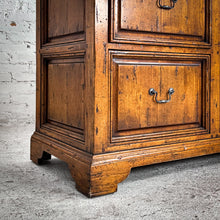 Load image into Gallery viewer, Vintage Colonial Revival Aged Oak Cabinet