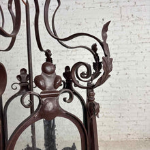 Load image into Gallery viewer, Large Spanish Revival Iron Lantern Light