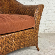 Load image into Gallery viewer, Chevron Woven Rattan Tub Chair
