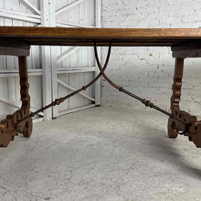 Load image into Gallery viewer, Spanish Colonial Style Wood & Iron Dining Table