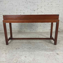 Load image into Gallery viewer, Mahogany Flip-Top Campaign Gun Case Side Table