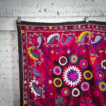 Load image into Gallery viewer, Vintage Uzbekistanian Silk Tapestry Textile