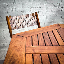 Load image into Gallery viewer, Set of 7 Danish Oil Teak Garden Table and Chairs