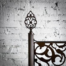 Load image into Gallery viewer, Moroccan Style Brass Tone Pierced Metal Standard Floor Lamp