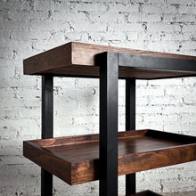 Load image into Gallery viewer, Modern Rolling Service Cart Bar Table