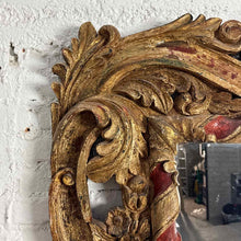 Load image into Gallery viewer, Spanish Baroque Style Carved Wood Wall Mirror
