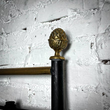 Load image into Gallery viewer, Set of 2 Regency Black Iron & Brass Twin Bed