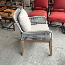 Load image into Gallery viewer, Set of 4 Modern Rope & Wood Armchairs