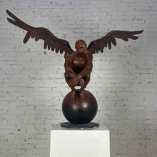 Load image into Gallery viewer, Jorge MarÃn Reproduction Winged Man Bronze Sculpture