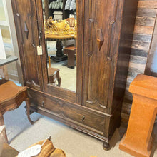 Load image into Gallery viewer, English Revival Oak Wardrobe Cabinet
