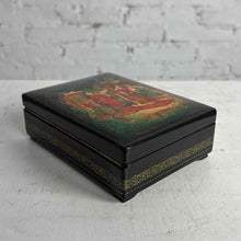 Load image into Gallery viewer, Fedoskino Russian 'Tsar Saltan' Lacquer Box