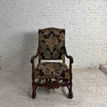 Load image into Gallery viewer, Renaissance Revival Carved Wood Armchair