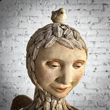 Load image into Gallery viewer, Kina Crow Whimsical Stoneware Sculpture