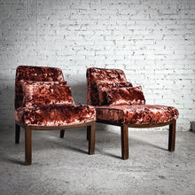 Load image into Gallery viewer, Set of 2 1950's Dunbar 5000A Re-upholstered Lounge Chair