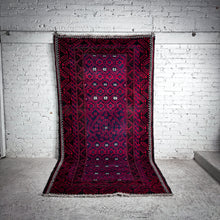 Load image into Gallery viewer, Baluch Wool Runner Afghanistan Knotted Rug